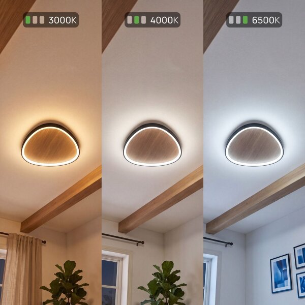 Applique LED Nature Noir L:85 cm 60W Scandinave