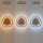 Applique LED Nature Noir L:65 cm 58 W Scandinave