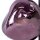 Lampe de table décorative aluminium verre blanc lilas 40 cm