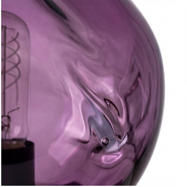 Petite lampe de table E14 Noir Violet 17,5 cm décoratif