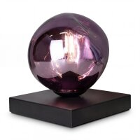 Petite lampe de table E14 Noir Violet 17,5 cm...