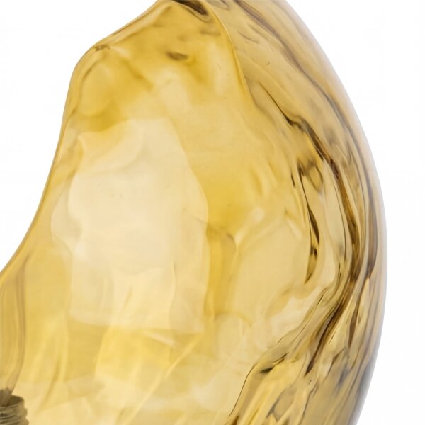 Petite lampe de table E14 Noir Jaune 17,5 cm décorative