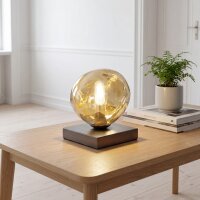 Petite lampe de table E14 Noir Jaune 17,5 cm...