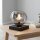 Petite lampe de table E14 noire argentée 17,5 cm décorative