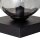 Petite lampe de table E14 noire argentée 17,5 cm décorative