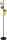 Lampadaire Aluminium Abat-jour Verre Coloré E14 160 cm grand