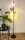 Lampadaire Aluminium Abat-jour Verre Coloré E14 160 cm grand