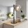 Lampe de table décorative aluminium verre blanc vert 40 cm