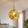 Lampe à suspendre ronde en verre jaune E27 Ø36 cm Moderne et élégante