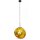 Lampe à suspendre ronde en verre jaune E27 Ø36 cm Moderne et élégante
