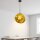 Lampe à suspendre ronde en verre jaune E27 Ø36 cm Moderne et élégante