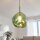 Lampe à suspendre ronde en verre Vert E27 Ø36 cm stylée Moderne