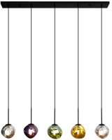 Lampe à suspendre verre multicolore 115 cm de long...