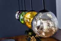 Lampe à suspendre verre multicolore 115 cm de long...