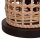 Lampadaire en rotin naturel bas 60 cm E27 Scandinave