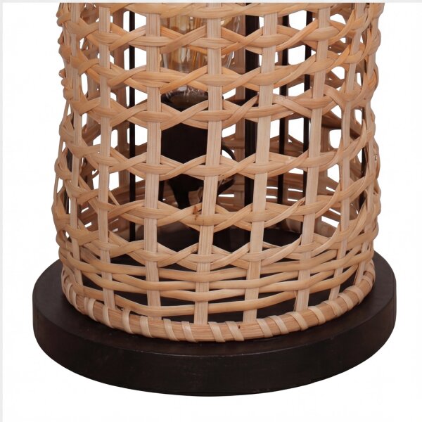 Lampadaire en rotin naturel 111 cm 4-flmg E27 Scandinave
