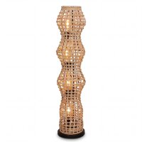 Lampadaire en rotin naturel 111 cm 4-flmg E27 Scandinave