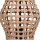 Lampadaire en rotin naturel 111 cm 4-flmg E27 Scandinave