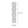 Lampadaire en rotin naturel 111 cm 4-flmg E27 Scandinave