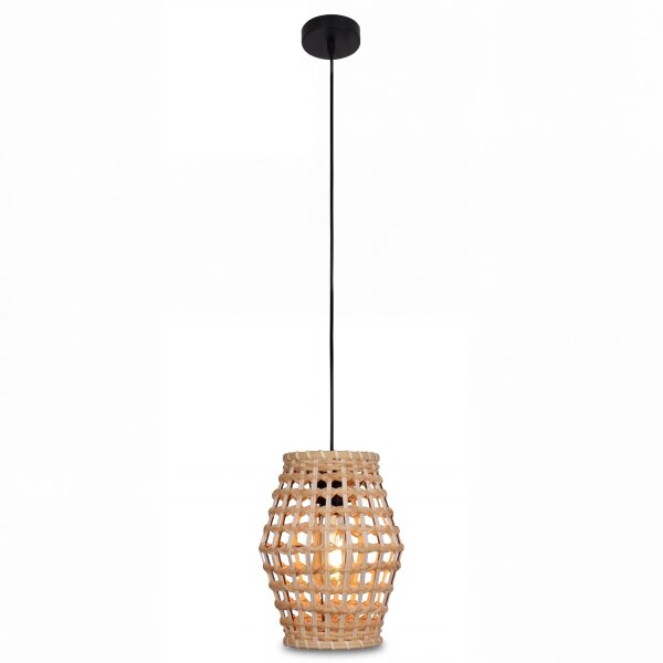 Lampe à suspendre en rotin naturel Scandinave Ø22 cm naturel