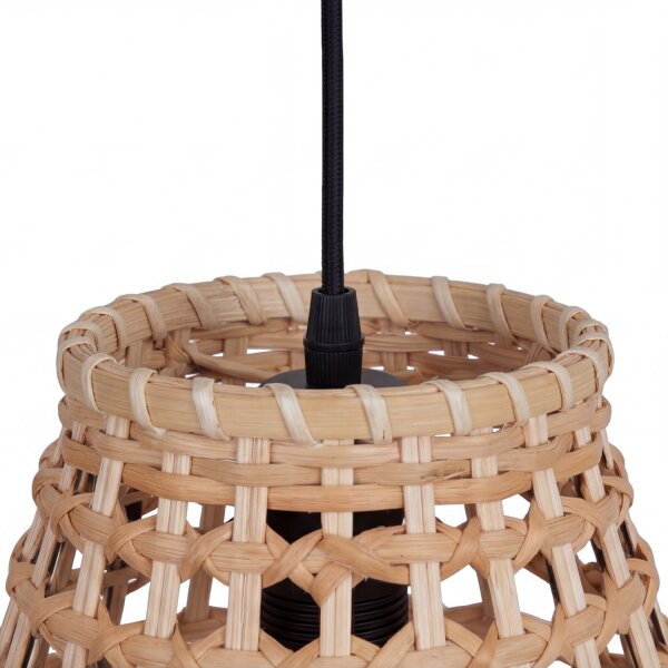 Lampe à suspendre en rotin naturel Scandinave Ø22 cm naturel