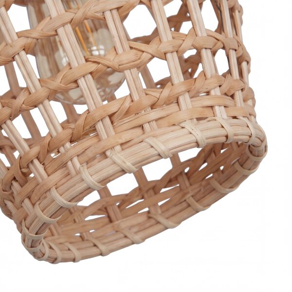 Lampe à suspendre en rotin naturel Scandinave Ø22 cm naturel