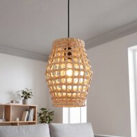 Lampe à suspendre en rotin naturel Scandinave...