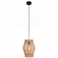 Lampe à suspendre en rotin naturel Scandinave...