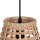 Lampe à suspendre en rotin naturel Scandinave Ø22 cm naturel