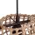 Lampe à suspendre rotin naturel scandinave E27 3 flammes