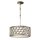Suspension cristal rond &Oslash;46cm en argent