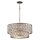 Lampe &agrave; suspendre cristal 6 flammes ronde jusqu&agrave; 2m table &agrave; manger