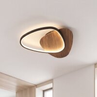 Plafonnier LED à intensité variable Bois...