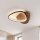 Plafonnier LED à intensité variable Bois Aluminium L:45 cm 6500 K