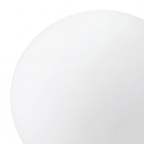 Lampe de table verre métal H:17,5 cm E14 Boule confortable