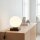 Lampe de table verre métal H:17,5 cm E14 Boule confortable