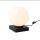 Lampe de table verre métal H:17,5 cm E14 Boule confortable