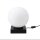 Lampe de table verre métal H:17,5 cm E14 Boule confortable