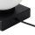 Lampe de table verre métal H:17,5 cm E14 Boule confortable