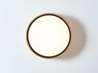 Plafonnier LED rond en bois Ø31 cm 12 W 3000 K...