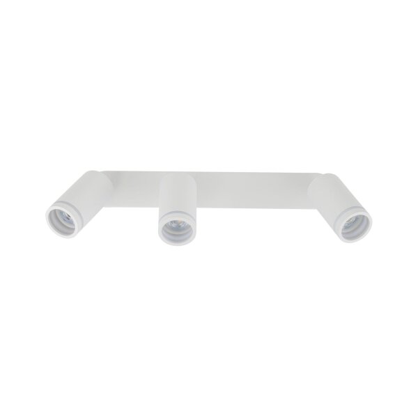 Projecteur de plafond blanc 55 cm de long métal GU10 3-flamme