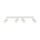 Plafonnier blanc 4 flammes 74 cm long métal GU10