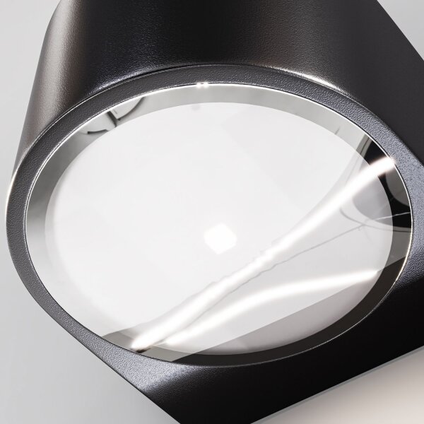 Lampe dextérieur murale LED aluminium verre Up Down 11 cm de large