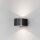 Lampe dextérieur murale LED aluminium verre Up Down 11 cm de large