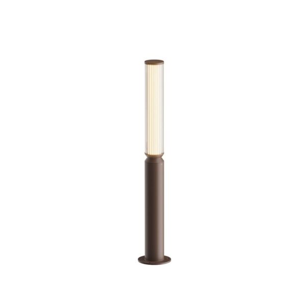 Borne déclairage LED aluminium verre 78,5 cm IP65 ronde