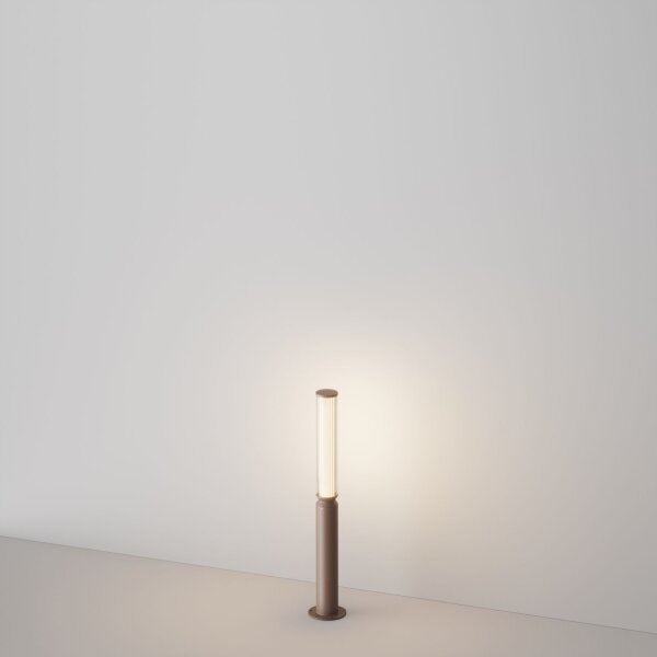 Borne déclairage LED aluminium verre 78,5 cm IP65 ronde