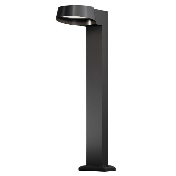 Lampe dallée aluminium verre LED IP54 65 cm graphite URSA