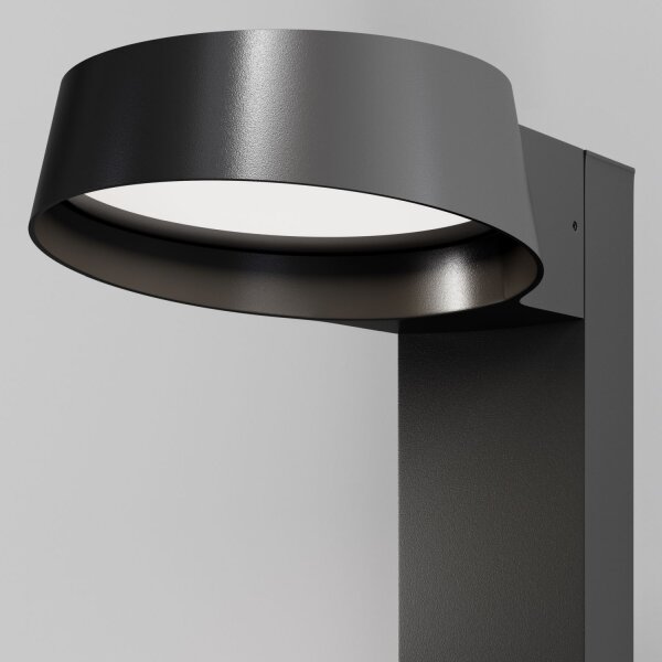 Lampe dallée aluminium verre LED IP54 65 cm graphite URSA
