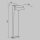 Lampe dallée aluminium verre LED IP54 65 cm graphite URSA