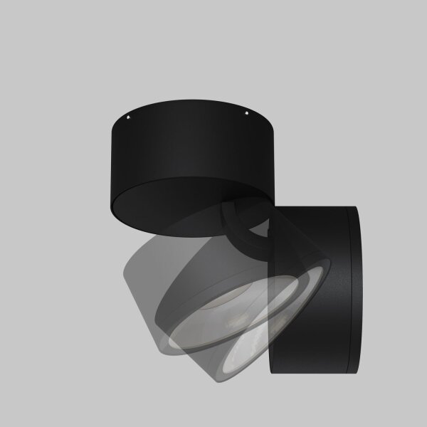 Projecteur extérieur métal verre LED IP54 orientable graphite